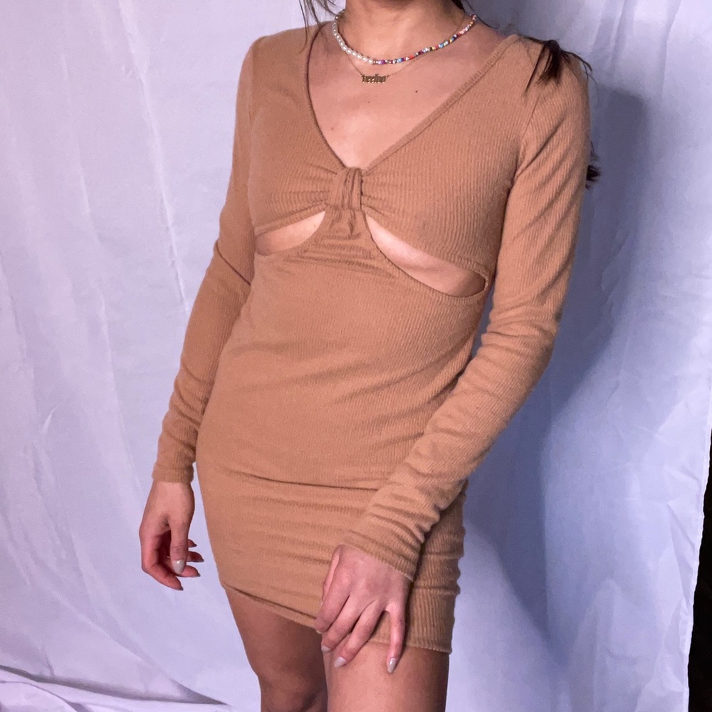 Cut out mini dress